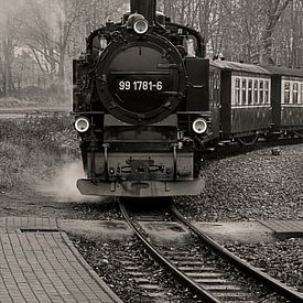 Alte Dampflokomotive von Claudia Evans