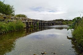 Die Clapper Bridge von  Bunlahinch