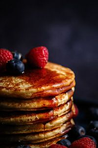 Crêpes en gros plan