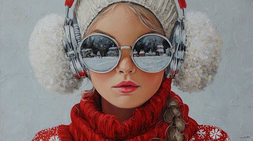 Zopfbrille und Schnee