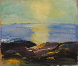 Die aufgehende Sonne über dem Meer, 1910, Juho Mäkelä