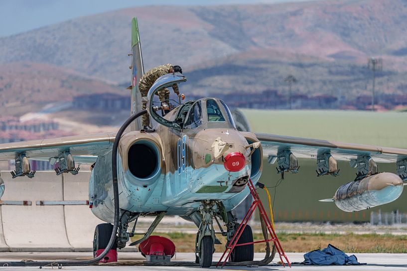 Azerbaijani Sukhoi Su-25 &quot;Frogfoot&quot;. by Jaap van den Berg