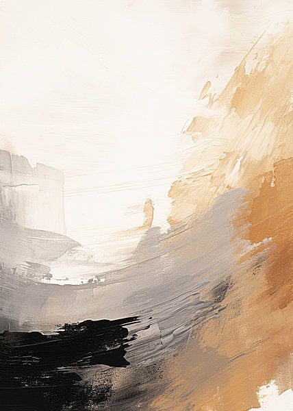 Abstract Interpretation of a Rugged Nature Scene by Color Square