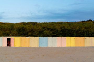 Beach cottages in Domburg by Inge van der Stoep