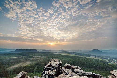 Sächsische Schweiz im Abendlicht von Ralf Lehmann