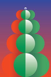 Vibrant Stacked Circles by Marcio Pontes