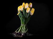 Bouquet fleuri de bulbes de tulipes jaunes par Atelier Liesjes Aperçu
