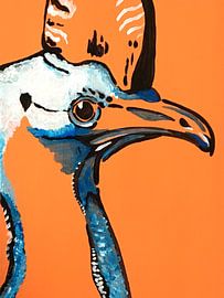 Cashmere orange background by Teun Poppelaars