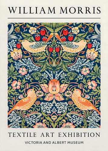 William Morris Textile Art Exhibition Poster