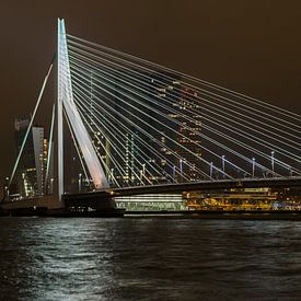 Erasmusbridge Rotterdam Panorama van Peter de Jong