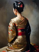 De mysterieuze Japanse vrouw in kimono