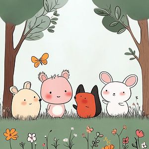 Das Leben der niedlichen Waldtiere