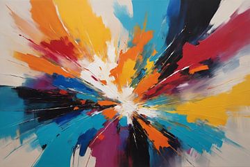 Explosion of Colour Dynamics by De Muurdecoratie