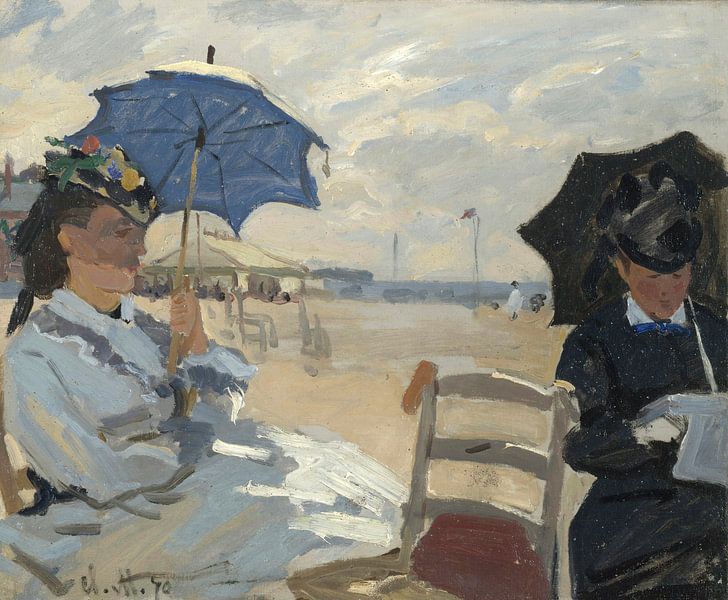 The Beach at Trouville, Claude Monet by Masterful Masters