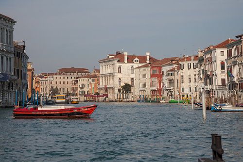Old buildings by the canal in the old centre of Venice, Italy
