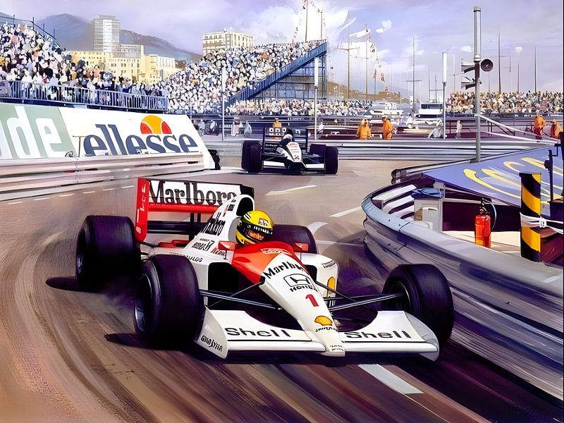 Aryton senna by Rivlows Art
