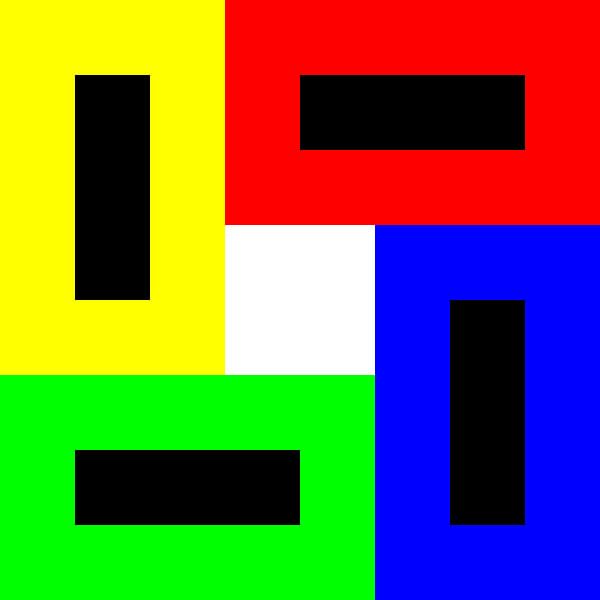 Permutation | ID=08 | V=94 | Black+White Hole | P #01-WD von Gerhard Haberern