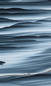 Water ripples over rocks III by Harmanna Digital Art