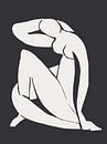 Weiblicher Akt Inspiriert von Henri Matisse von Mad Dog Art Miniaturansicht