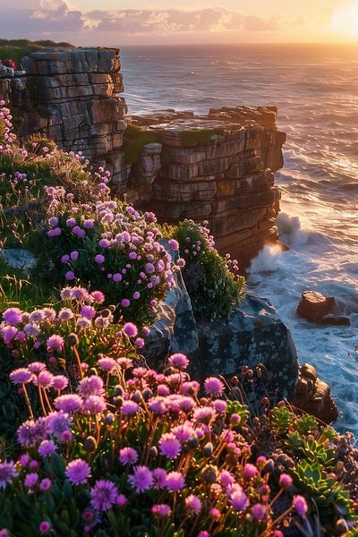 Goldwelle am Ufer von fernlichtsicht