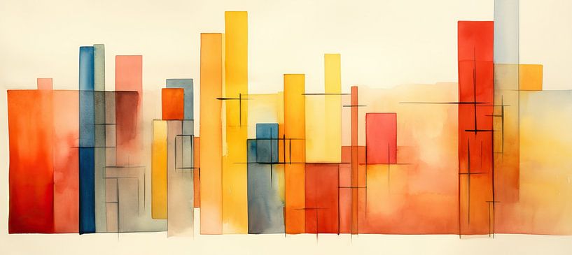Abstrait à l'aquarelle 176969 par Peinture Abstraite