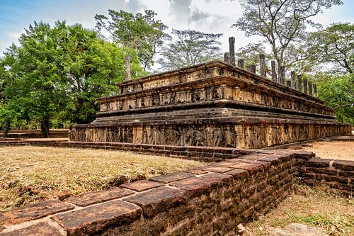 The temple ruins of Polonnaruwa in Sri Lanka