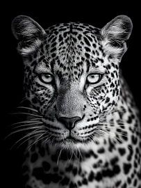 Leopard - elegance and focus in black and white by drdigitaldesign