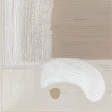 Minimalistische harmonie van lijnen en vormen in aardetinten van Color Square
