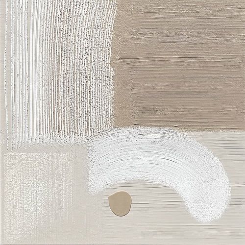 Harmonie minimaliste de lignes et de formes dans les tons de terre