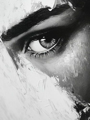 Portrait abstrait moderne