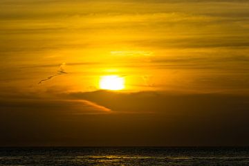 Verenigde Staten, Florida, Prachtige zonsondergang als een schilderij van Key West van adventure-photos