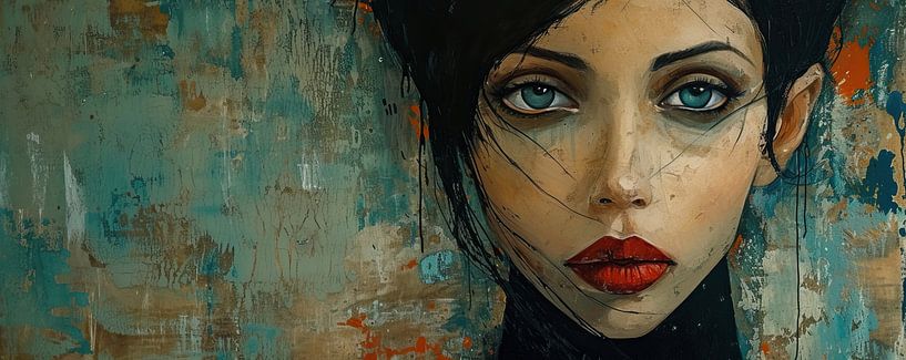 Porträt | Mystischer Blick von Kunst Laune