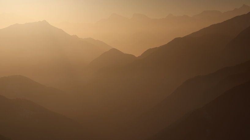 Sfeerfoto van de Walliser Alpen van Felina Photography