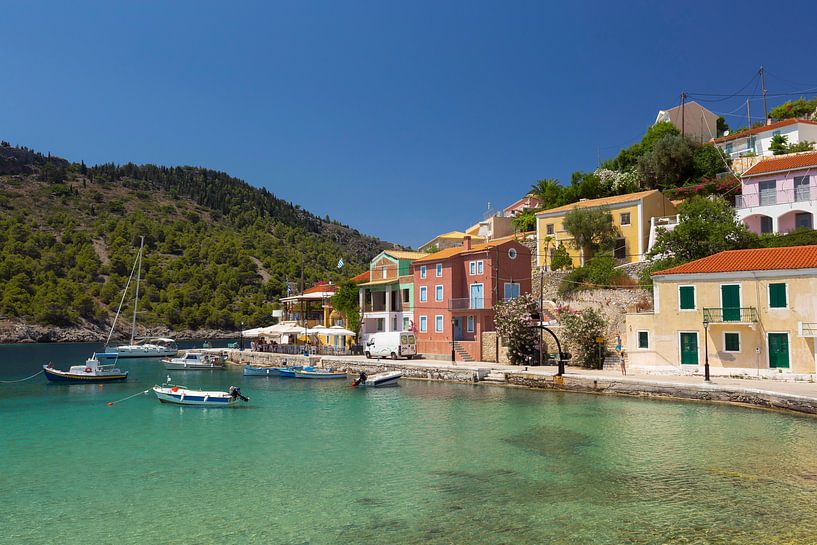 Little village of Assos at Kefalonia island in Greece. by Rob Christiaans