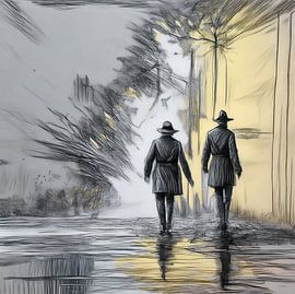 Between light and dark . by ALAIN HAUTMAN