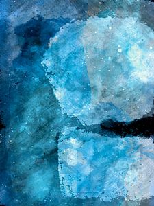 Moderne und abstrakte zeitgenössische Kunst Mondlicht