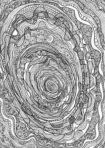 Seele fließende Spirale