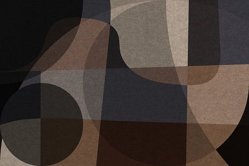 Organische Geometrie: Warme aardetinten Retro VI