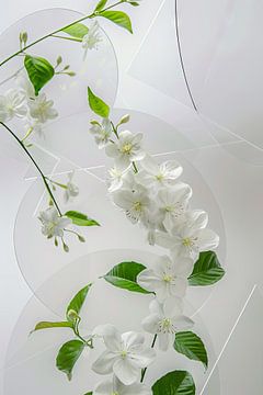 Jasmijnjuweel - Delicaat bloemenkunstwerk voor een aromatische inrichting van Poster Art Shop