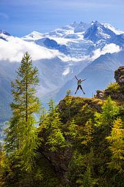 Höhensprung Moosalp von Menno Boermans