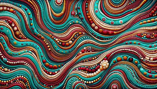 Gestippelde symfonie van kleuren