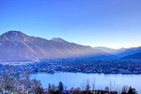 Uitzicht vanaf de Leeberg over de Tegernsee