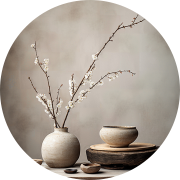 Stilleven in wabi-sabi stijl van Carla Van Iersel
