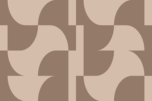 Abstracte kunst in neutraal bruin en beige nr. 5