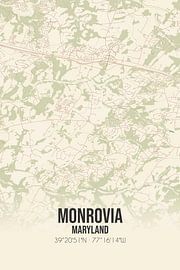 Vintage map of Monrovia (Maryland), USA. by Prints of Place