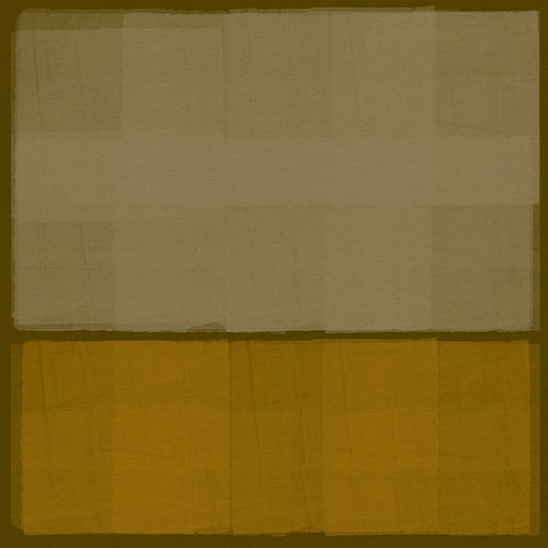 Wit en geel. Abstract kleurrijk schilderij geïnspireerd door Mark Rothko