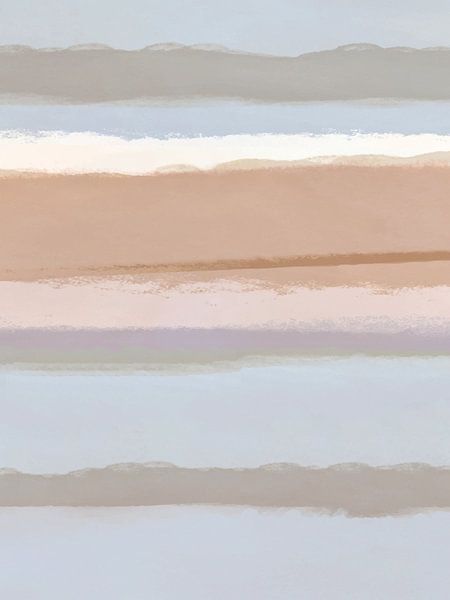 Streifen 6A | Minimal Pastell Blau von Menega Sabidussi
