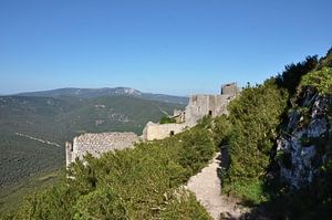 Auf dem Gipfel von Peyrepertuse, ein atemberaubendes Panorama