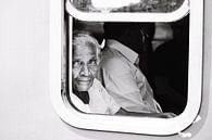 The beautiful Sri Lankan woman in a blue train by Rebecca Gruppen thumbnail