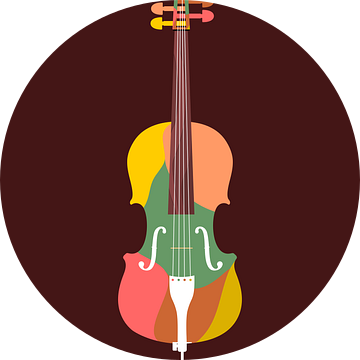 Cello pop-art van Andika Bahtiar